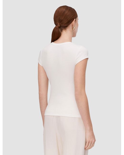 Joseph White Saba Cotton Rib Top