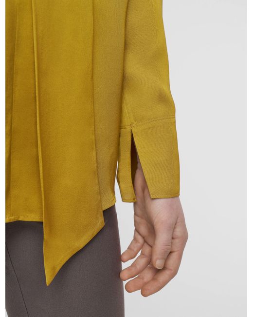 Joseph Yellow Adele Light Crepe Blouse