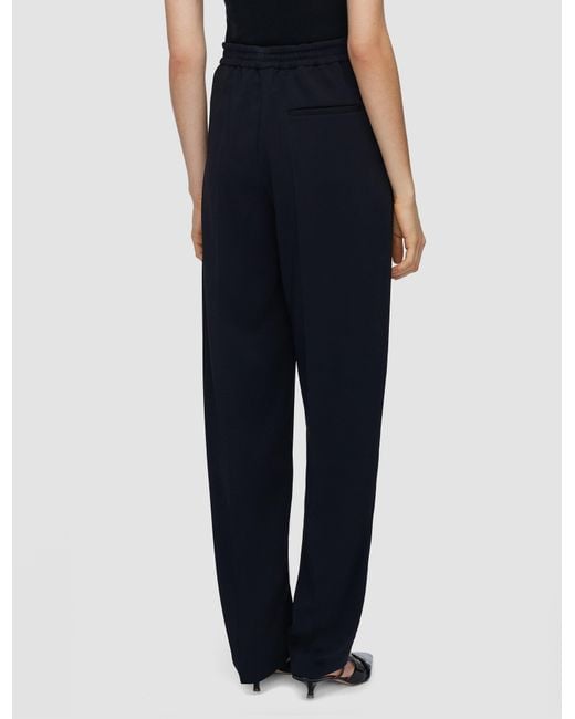 Joseph Blue Pat Comfort Cady Trousers