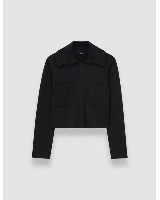 Joseph Black Milano Knit Stretch Short Jacket