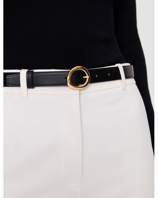 Joseph Blue Rene Leather Belt