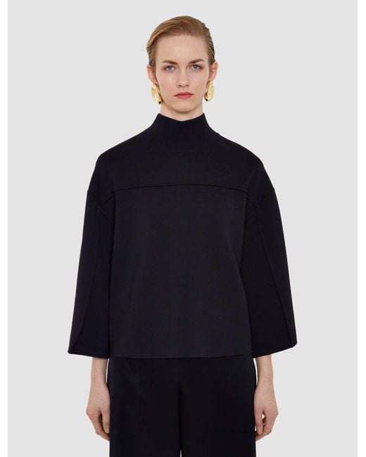 Joseph Blue Larrey Compact Milano Knit Top