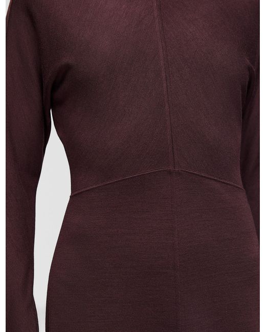 Joseph Purple Wool Jersey Dress