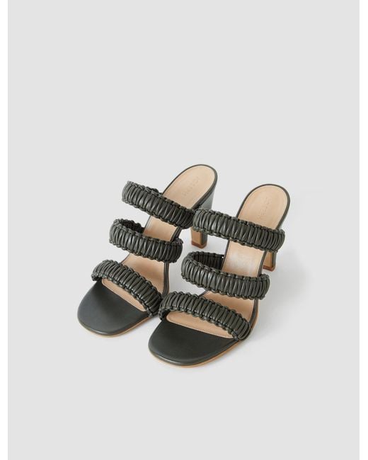 Joseph Green Noor Braided Leather High Heel Sandals