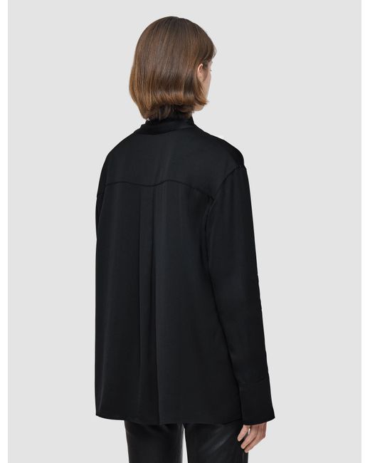 Joseph Black Adele Light Crepe Blouse