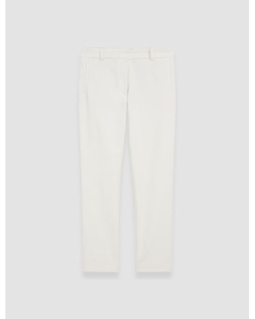 Pantalon New Eliston en gabardine stretch Joseph en coloris White