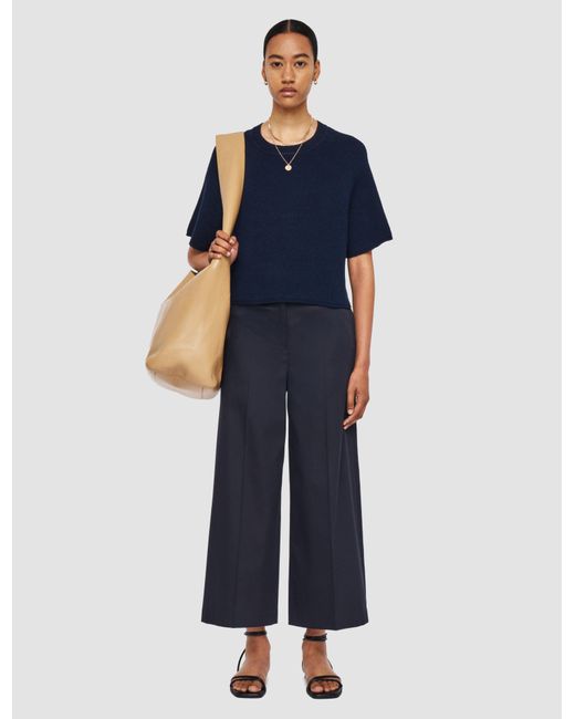Joseph Blue Temple Light Gabardine Stretch Trousers