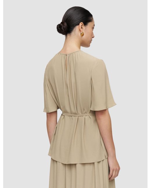 Joseph White Libby Silk Blend Crepe Top