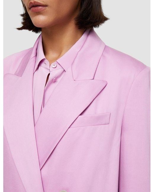 Joseph Pink Jaden Soft Viscose Tailoring Jacket