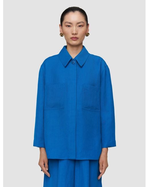 Chemise Simi En Mélange De Lin Joseph en coloris Blue