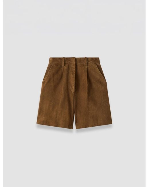 Joseph Natural Suze Light Suede Shorts