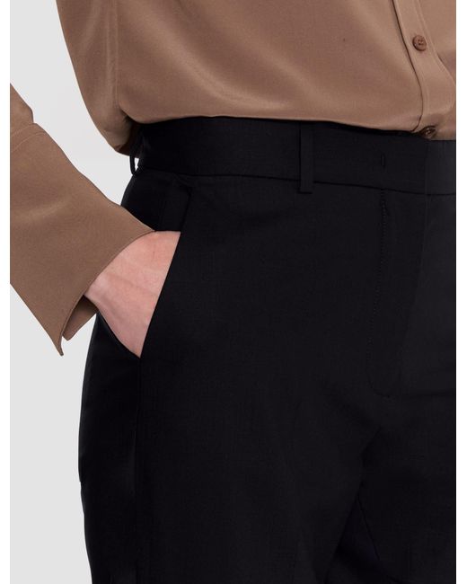 Joseph Black Coleman Long Wool Tailoring Stretch Trousers