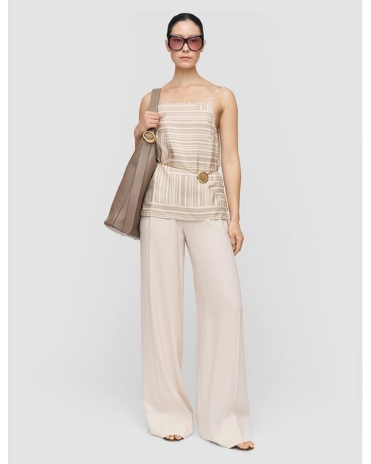 Joseph Natural Stace Printed Silk Camisole