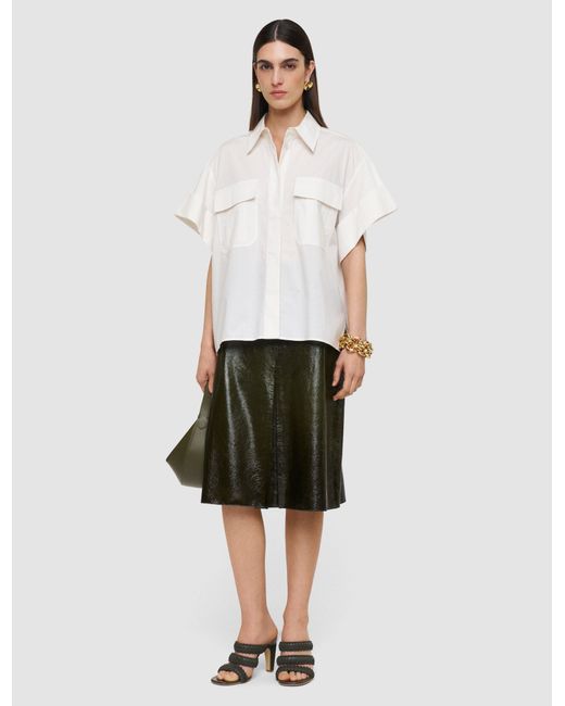 Joseph White Justo Cotton Poplin Shirt