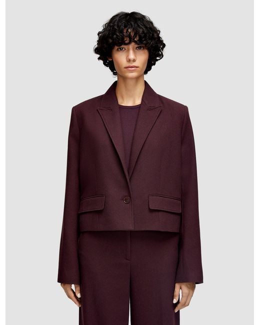 Joseph Red Elia Flannel Wool Jacket