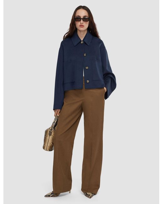 Joseph Blue Kalaa Light Double Face Wool Jacket