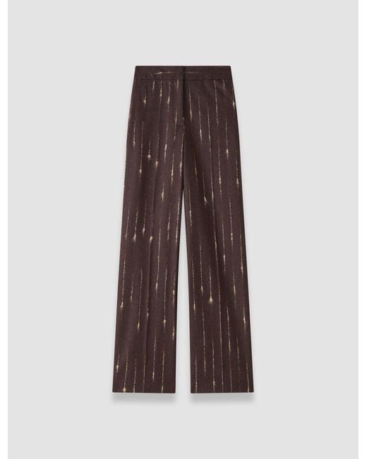 Joseph Brown Isotta Slub Wool Trousers