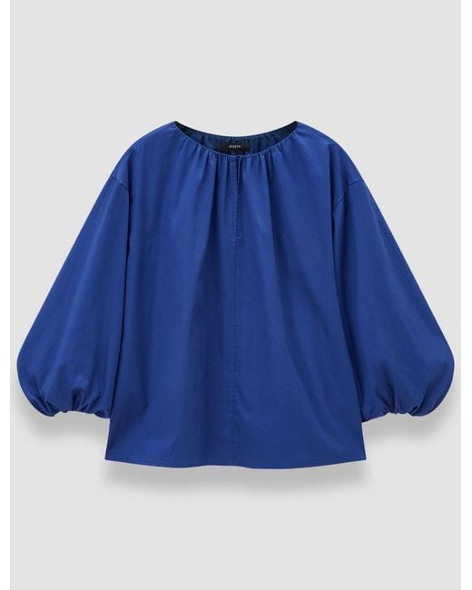 Joseph Blue Godin Cotton Sateen Blouse