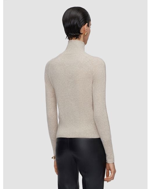 Joseph Natural Oxna Light Pure Cashmere High Neck Jumper