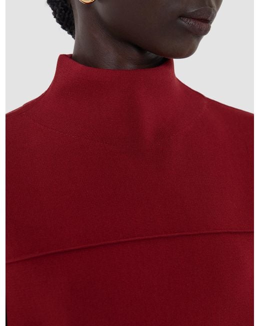 Joseph Red Larrey Compact Milano Knit Top