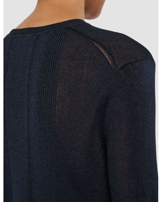 Joseph Blue Crisp Rayon Top