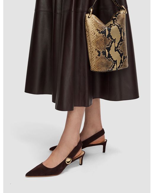 Joseph White Cleo Suede Slingback Shoes