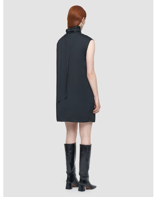 Joseph Black Sandy Light Crepe Dress