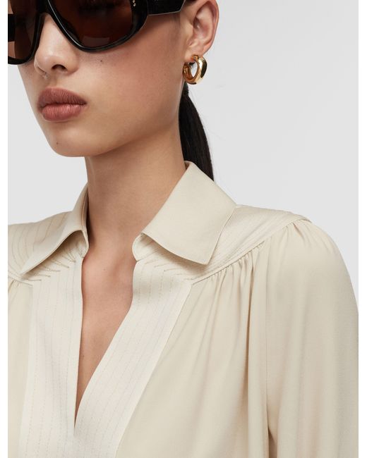 Joseph Natural Bou Crepe Blouse