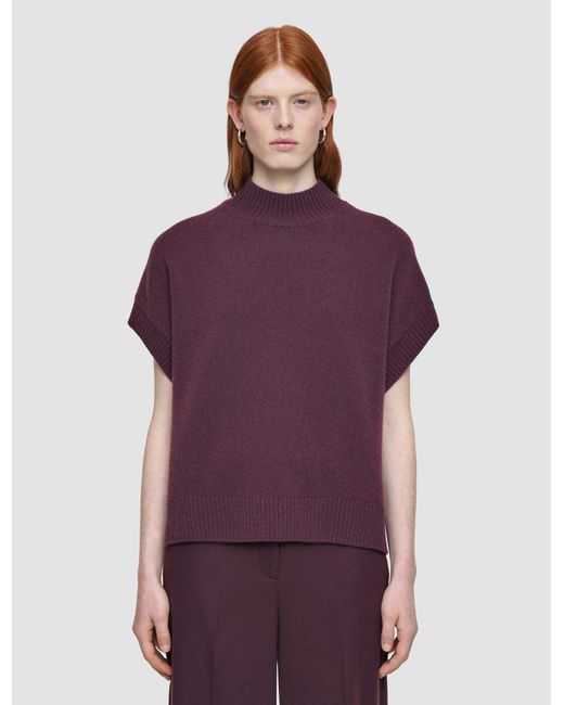 Joseph Purple Luxe Cashmere Top