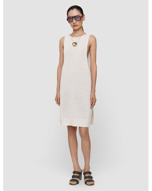 Joseph White Nahra Open Cotton Knit Dress