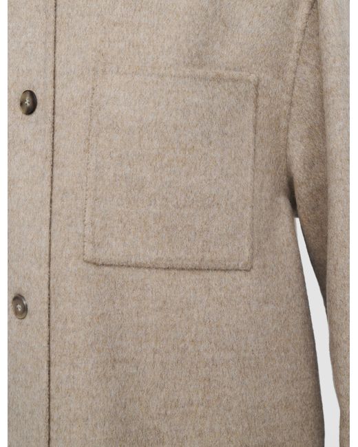 Joseph White Wada Double Face Cashmere Overshirt