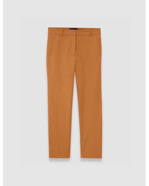 Joseph Orange Gabardine Stretch New Eliston Trousers