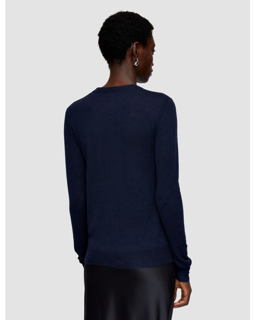 Joseph Blue Cashair Round Neck Jumper