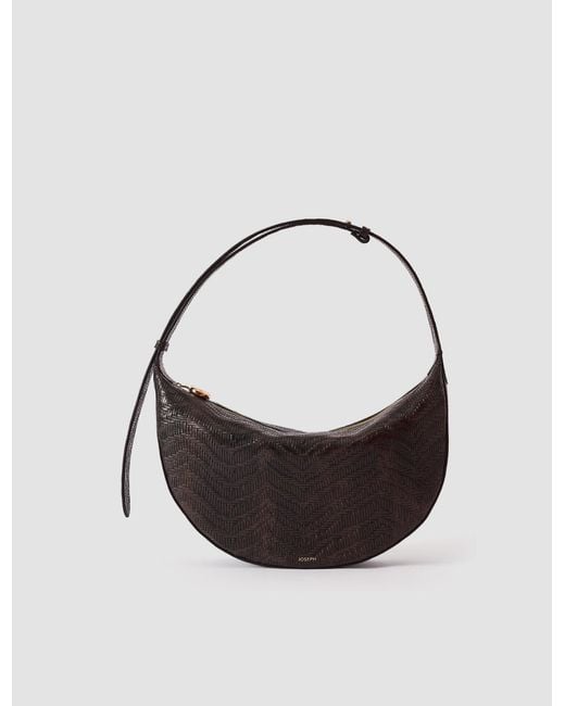 Joseph Blue Large Bean Woven Leather Bag