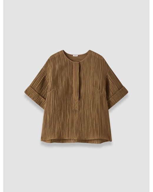 Joseph Brown Yani Fluid Crinkle Blouse