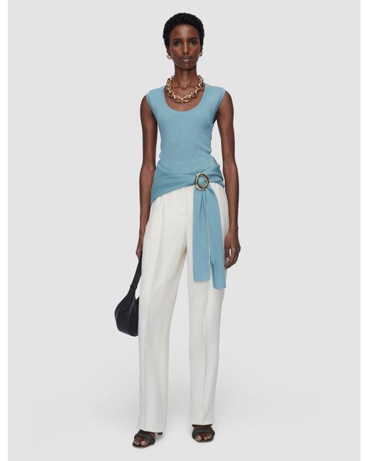 Gilet Alaou En Maille De Lin Mélangé Joseph en coloris White