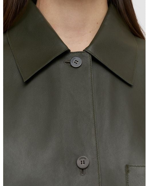 Joseph Green Penna Soft Nappa Leather Overshirt