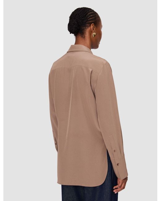 Joseph Brown Joe Crepe De Chine Silk Blouse