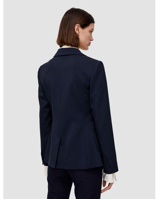Joseph Blue Glenview Tailoring Wool Stretch Jacket