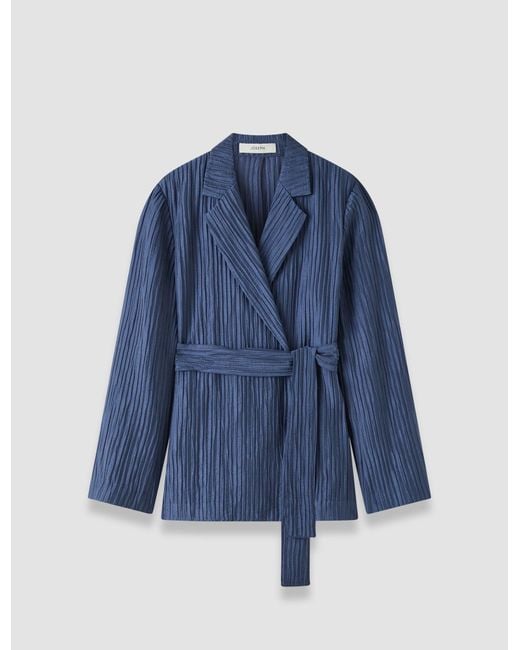 Joseph Blue Nymph Fluid Crinkle Jacket