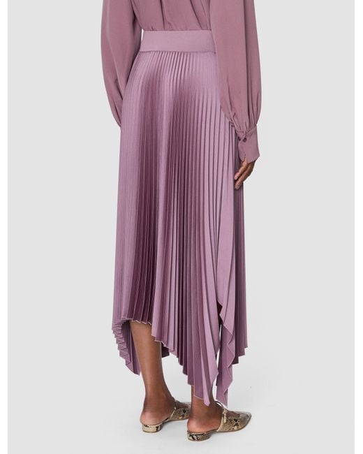 Jupe Ade En Maille Plissée Joseph en coloris Purple