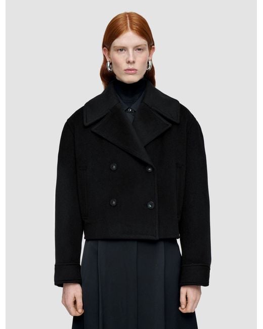 Joseph Black Luc Soft Wool Cashmere Jacket