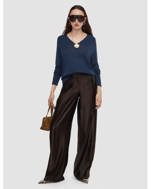 Pull Gallow En Soie Superfine Joseph en coloris Blue