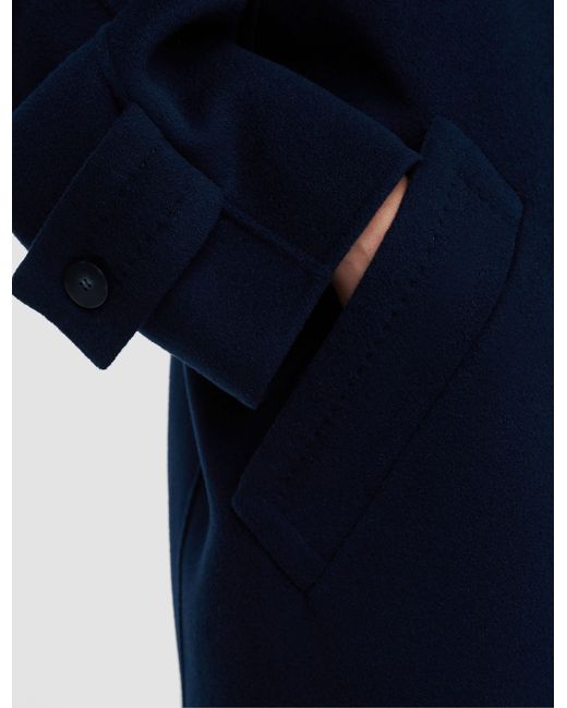 Joseph Blue Franco Double Face Cashmere Coat