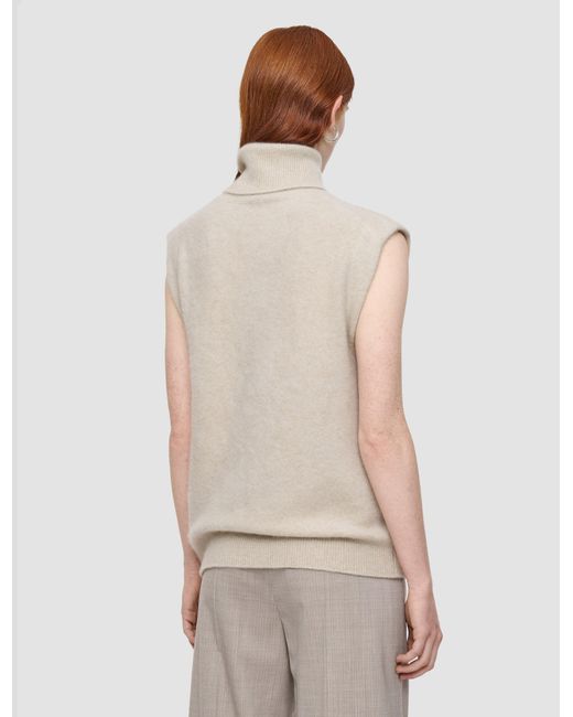 Joseph Natural Brushed Cashmere Vest