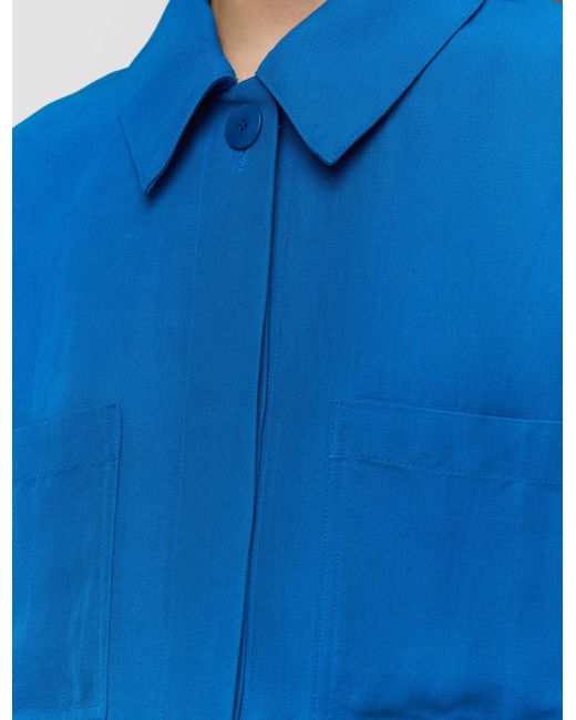 Chemise Simi En Mélange De Lin Joseph en coloris Blue