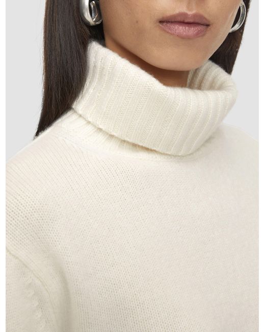 Joseph Natural Open Cashmere High Neck Jumper