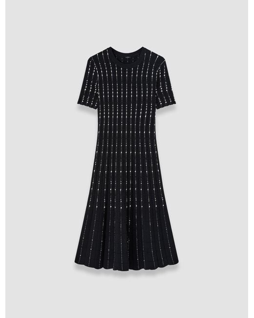 Robe À Rayures Discontinues Joseph en coloris Black