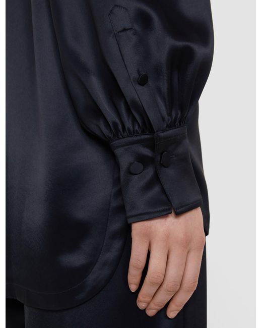 Joseph Blue Dieu Double Satin Blouse