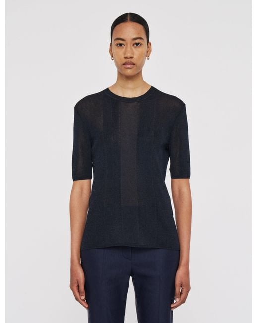 Joseph Blue Crisp Rayon Top